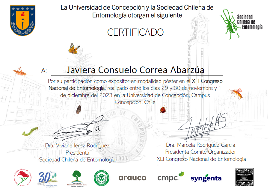 XLI Congreso Nacional de Entomologia